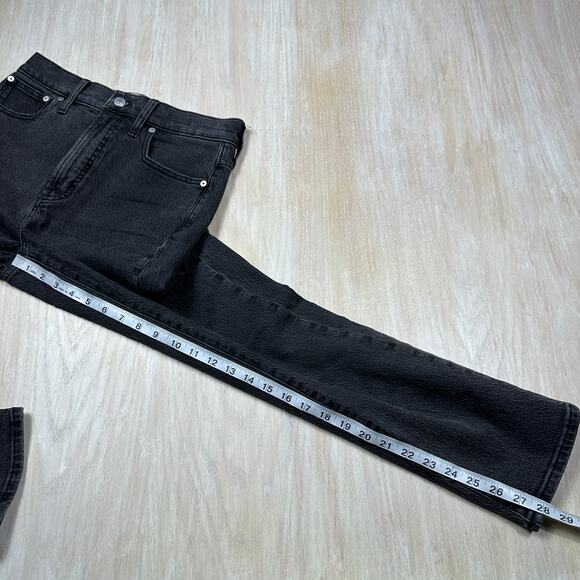 Madewell The Perfect Vintage Jean Black High Rise Straight Leg Classic Denim 27 - Picture 8 of 15